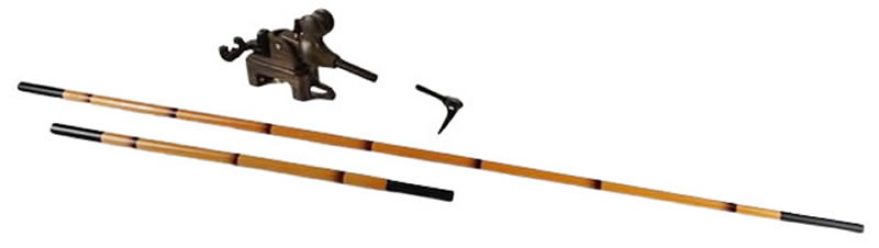 希少】長寿峰 竿がけ＆万力セット 愛らしく 