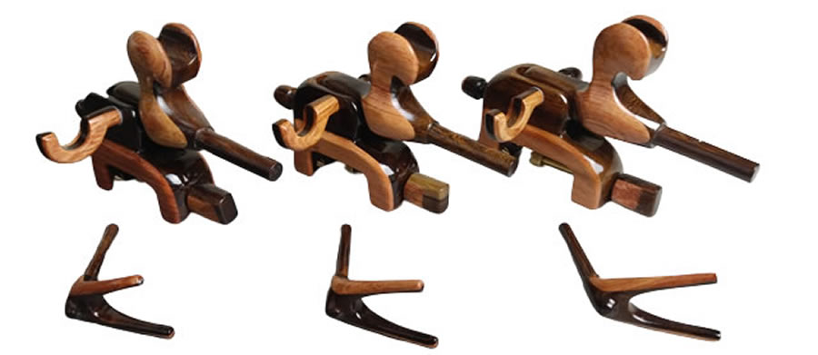 左右兼用花梨大砲型万力　中型 ダイシン 大砲万力 (後方調整式) 銘木&frasl;花梨張 左右兼用 (小型) (20121)｜ヘラブナ用品 万力 | おり釣具　店