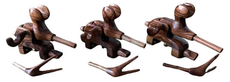 ▲ダイシン 後部ダイヤル角度調整式大砲ラクダ黒檀万力 大型 (50275-l) へらぶな釣り具 株式会社ダイシン [DAISHIN]